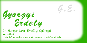 gyorgyi erdely business card
