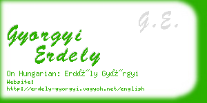 gyorgyi erdely business card